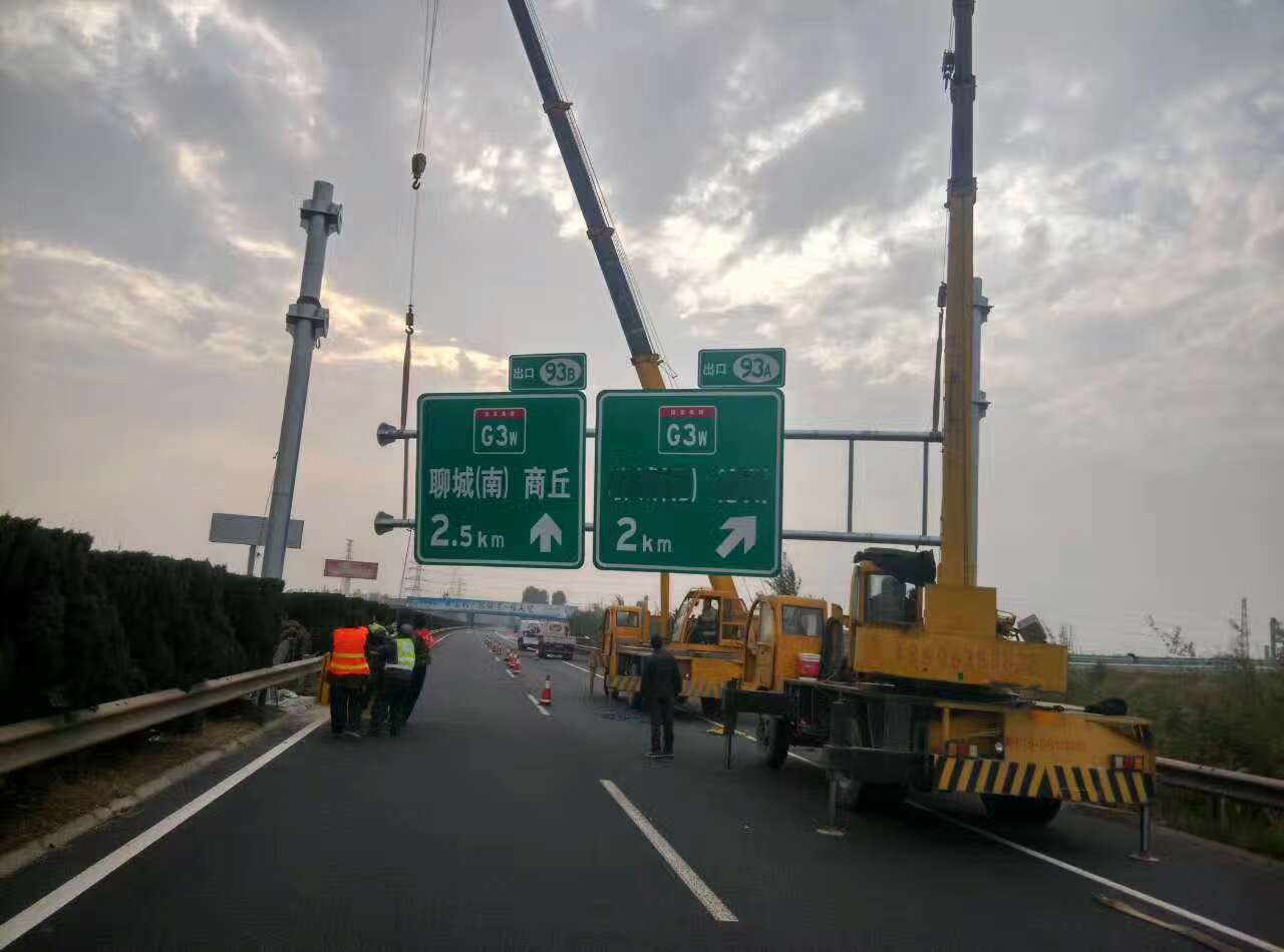淮南淮南高速公路标志牌施工案例